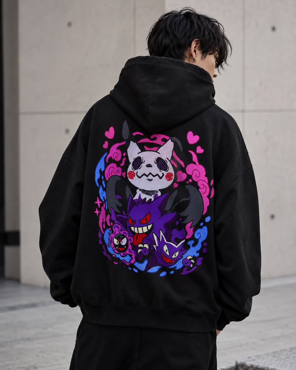 Mimikyu X Pokemon "We Are All Mad Here" Embroidered Hoodie