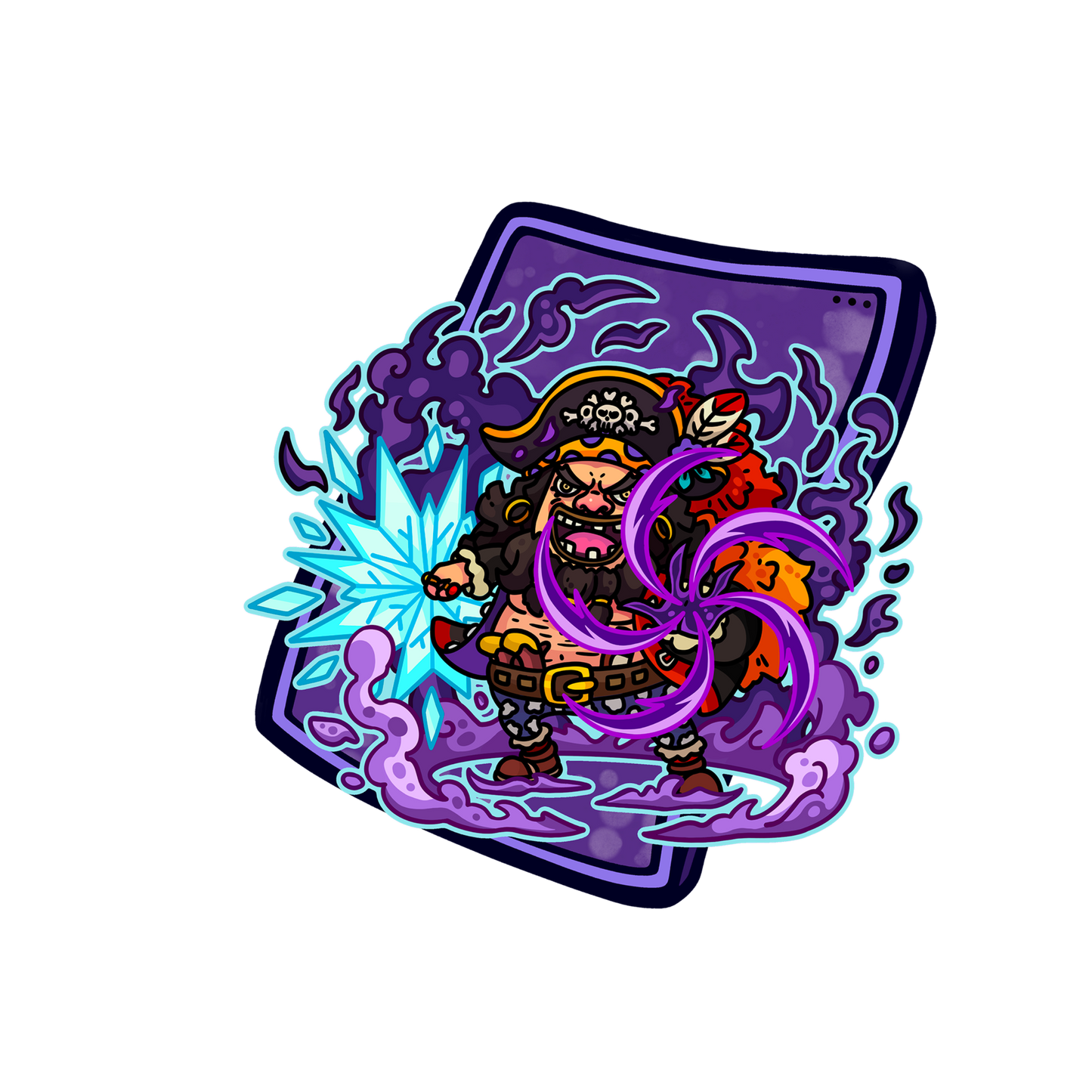 Blackbeard Acrylic Magnet